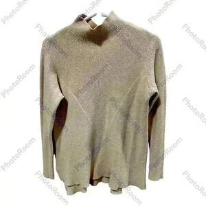 Melanie Lynn Mock Neck Light Pink Sweater size medium Women’s